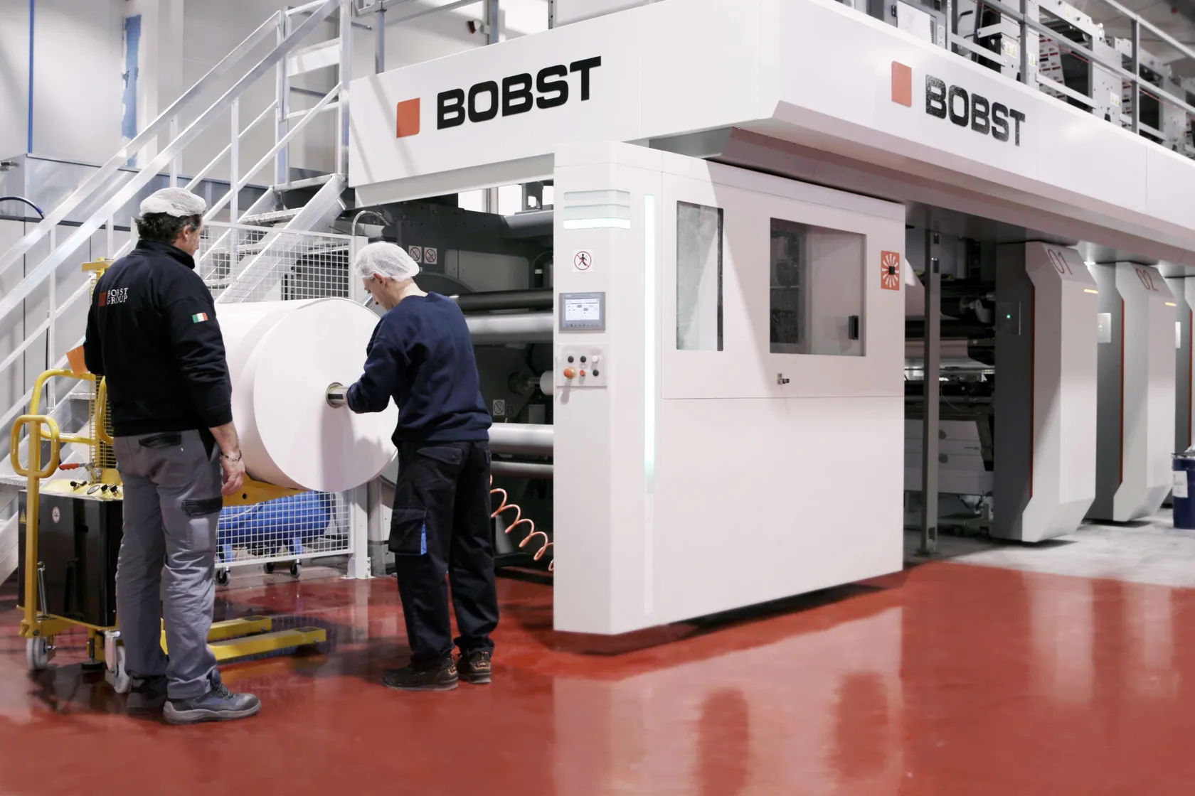 Printing equipment inside the Tsimis factory